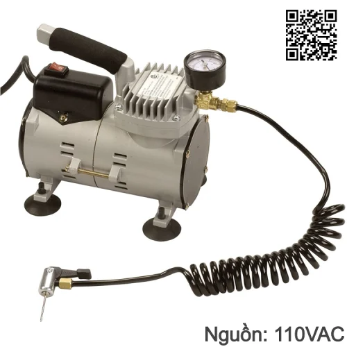 Máy nén khí mini 110V bơm lốp xe đa năng gia đình