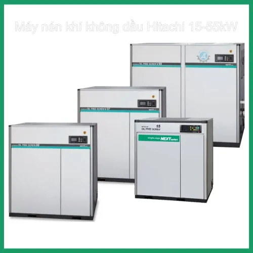 máy nén khí không dầu hitachi 15-55kW