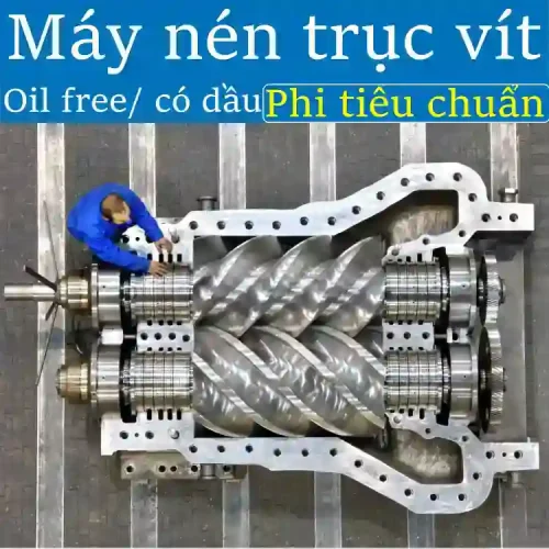 máy nén khí trục vít phi tiêu chuẩn Kobelco