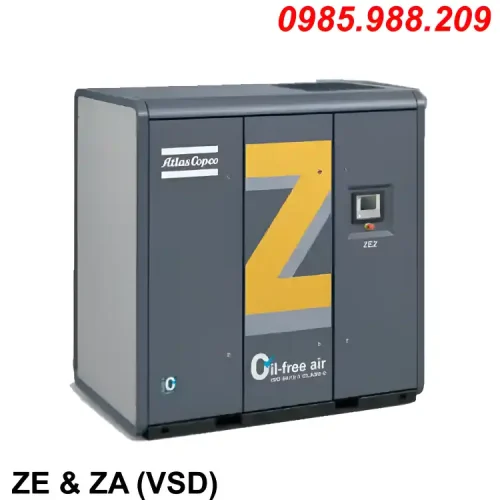 Máy thổi khí trục vít 1-4bar ZE & ZA Atlas copco