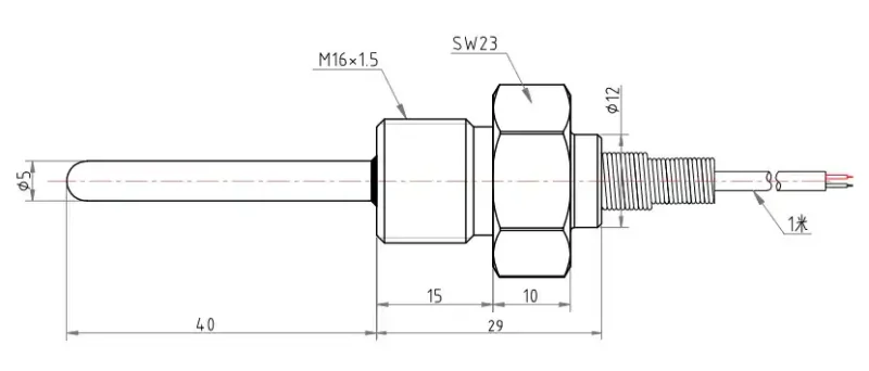 Cấu tạo của cảm biến nhiệt