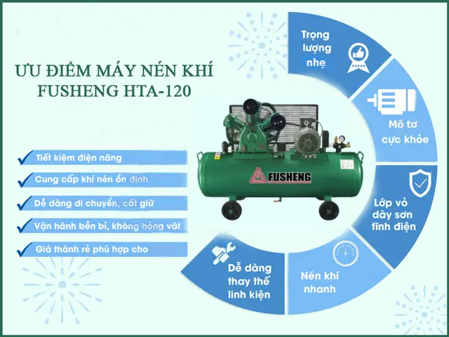 Top 5 máy nén khí Fusheng được ưa chuộng nhất