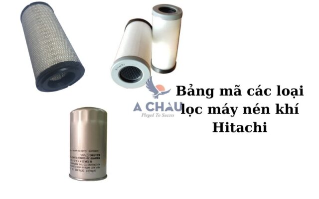 Bảng mã các loại lọc máy nén khí Hitachi